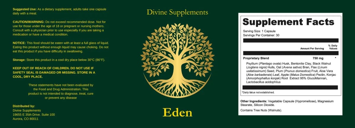 Eden MD Plus USA Ingredients